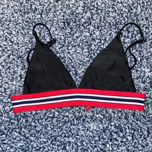 Red and black zaful suit top small